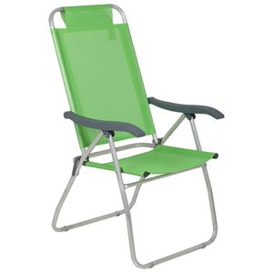 Cadeira de Praia Reclinável Prosa em Alumínio Verde Bel