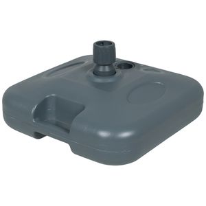 Base Plástica Para Guarda-sol e Ombrellone 18 Kg Quadrada Cinza Bel