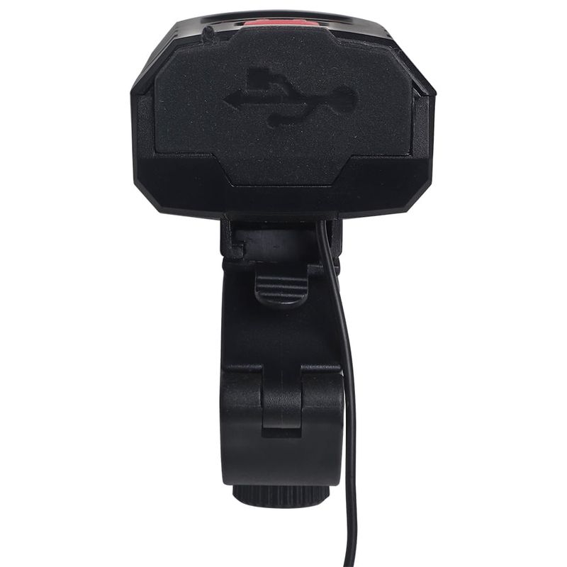 Farol Lanterna Led Bike 400 Lumens Recarregável Solarou com Buzina Bel