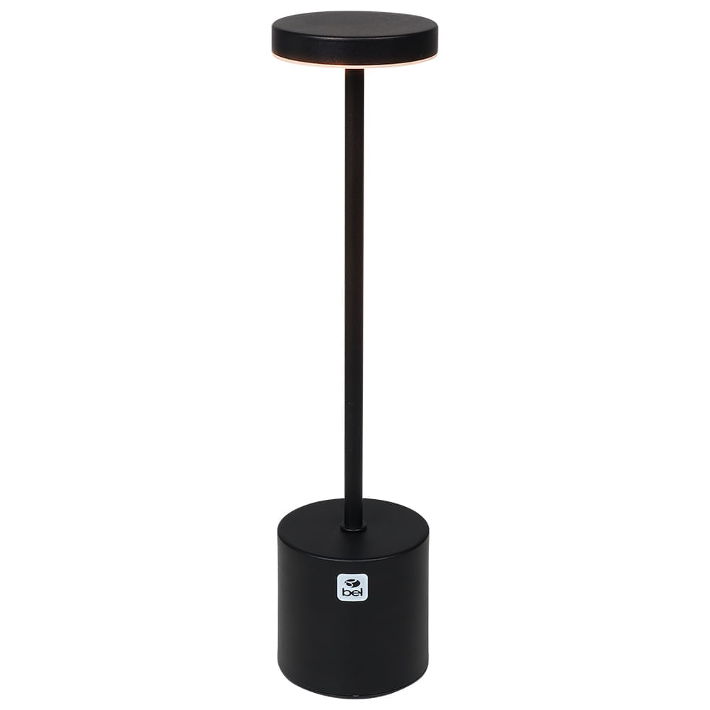 Luminária Abajur de Mesa Touch Luz Led Recarregável Bel