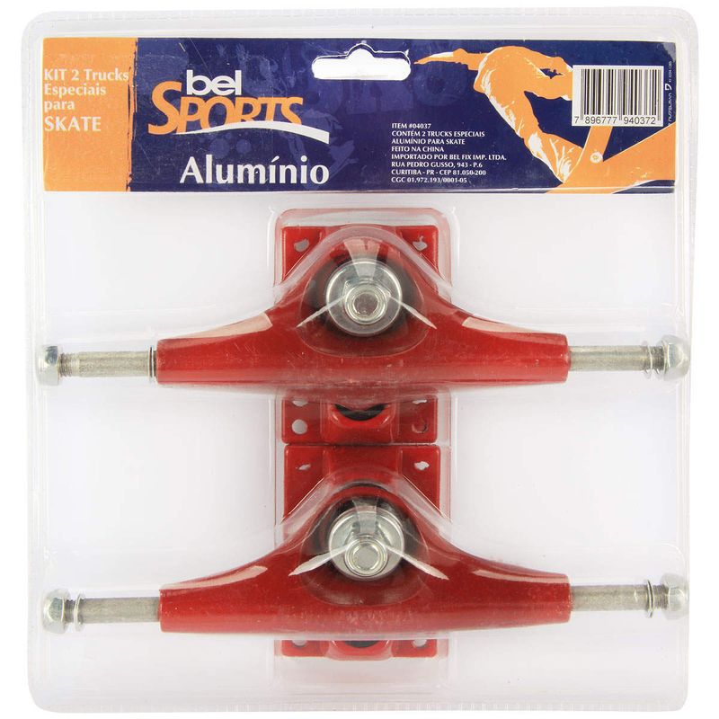 Kit 2 Trucks Em Aluminio Para Skate Bel