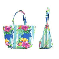 Bolsa de Praia Em Oxford Floral Bel