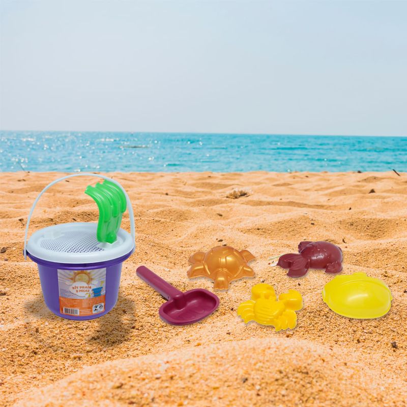 Kit Praia 8 Peças com Baldinho 13 Cm Bel