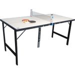 Mini Mesa de Ping Pong Portatil com Kit 1 Rede Retrátil + 2 Raquetes + 3 Bolinhas Bel