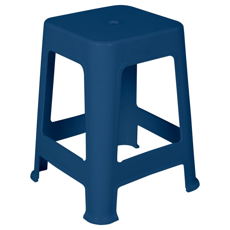 Banqueta Itacaré Em Polipropileno Azul Bel