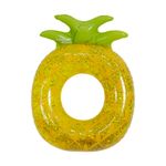 Boia Inflável Circular Abacaxi com Glitter