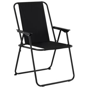 Cadeira Spring Max Dobrável de Ferro Preta Bel