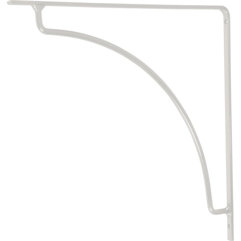 Suporte Concavo Para Prateleira de 25cm Branco