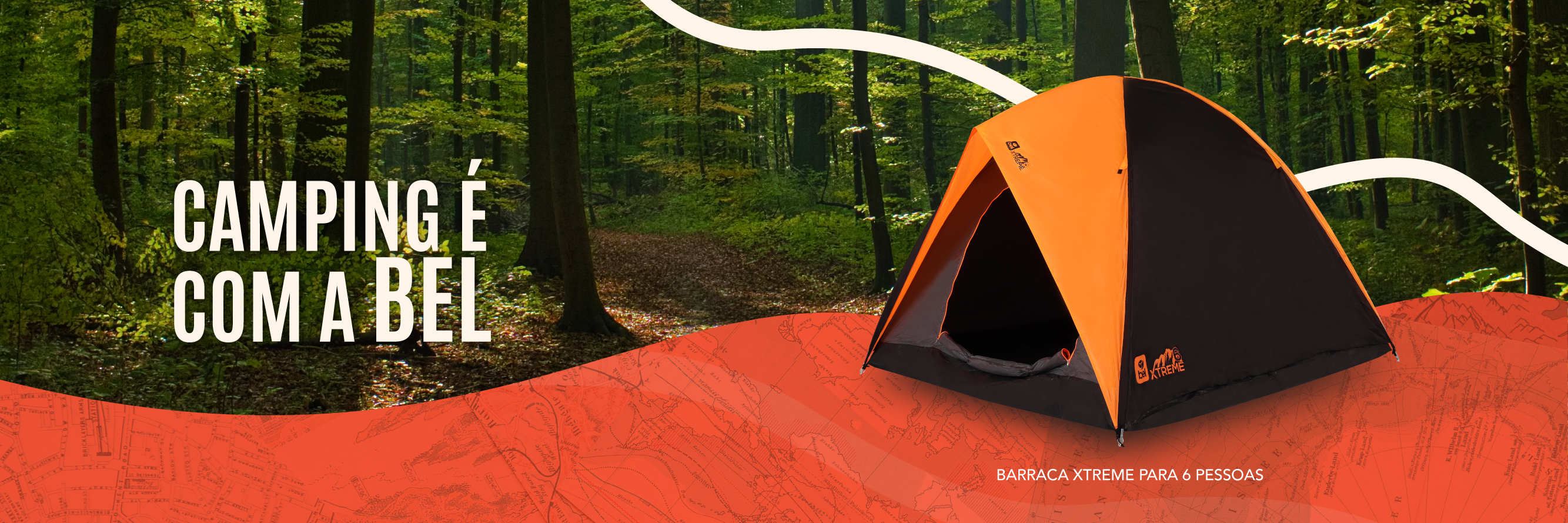 ​Camping é com a  Bel!​